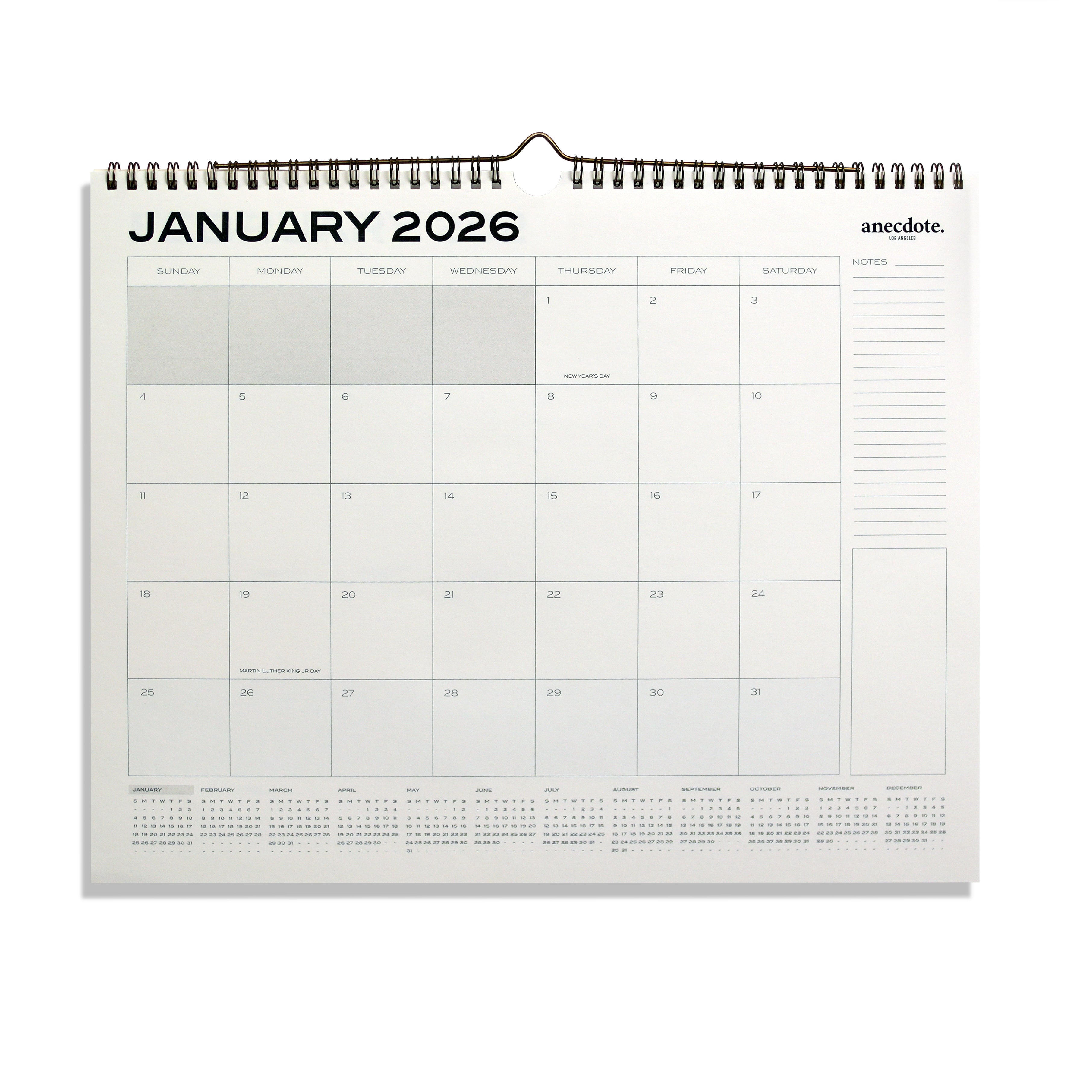 2026 Wall Calendar