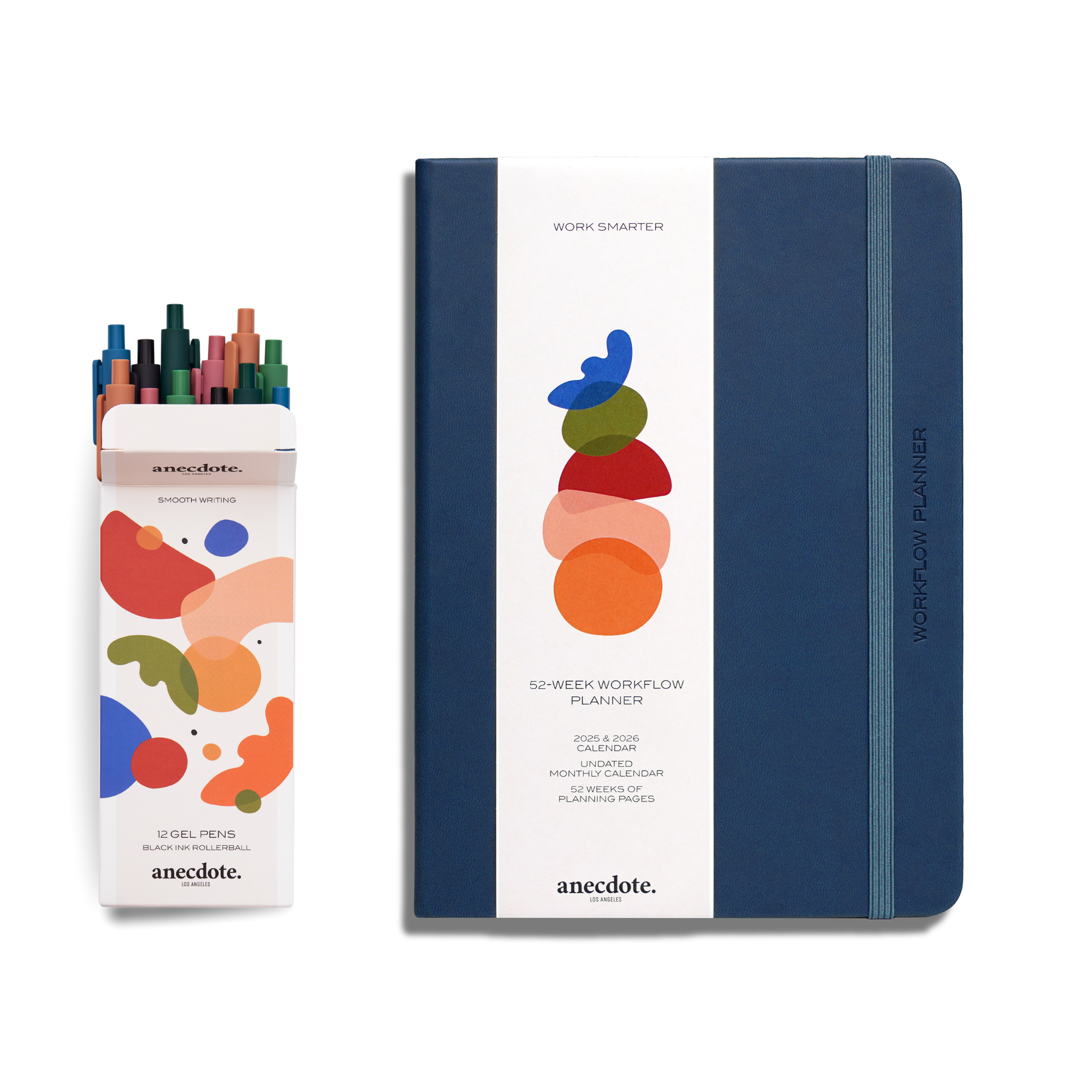 Workflow Planner & Gel Pen Set