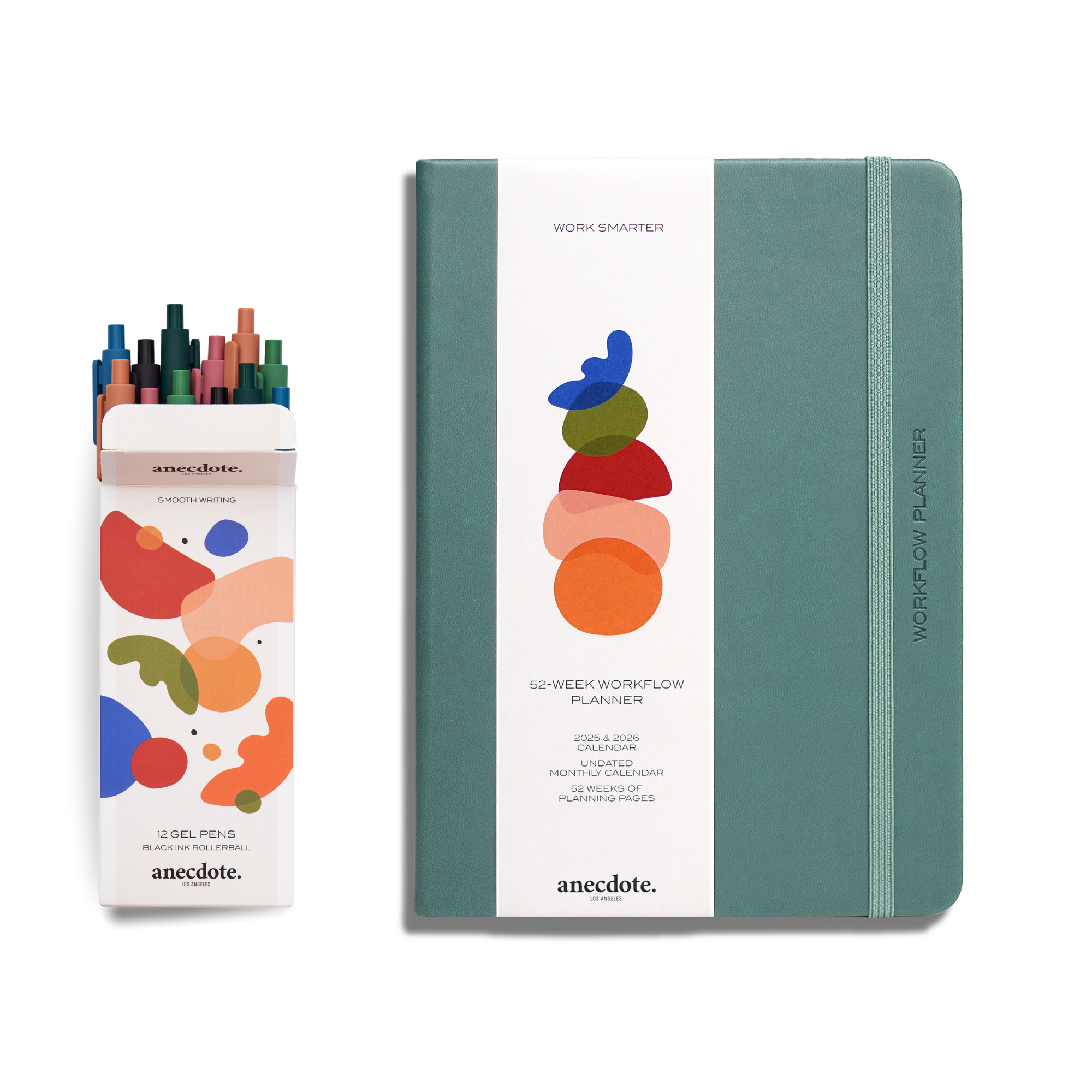 Workflow Planner & Gel Pen Set