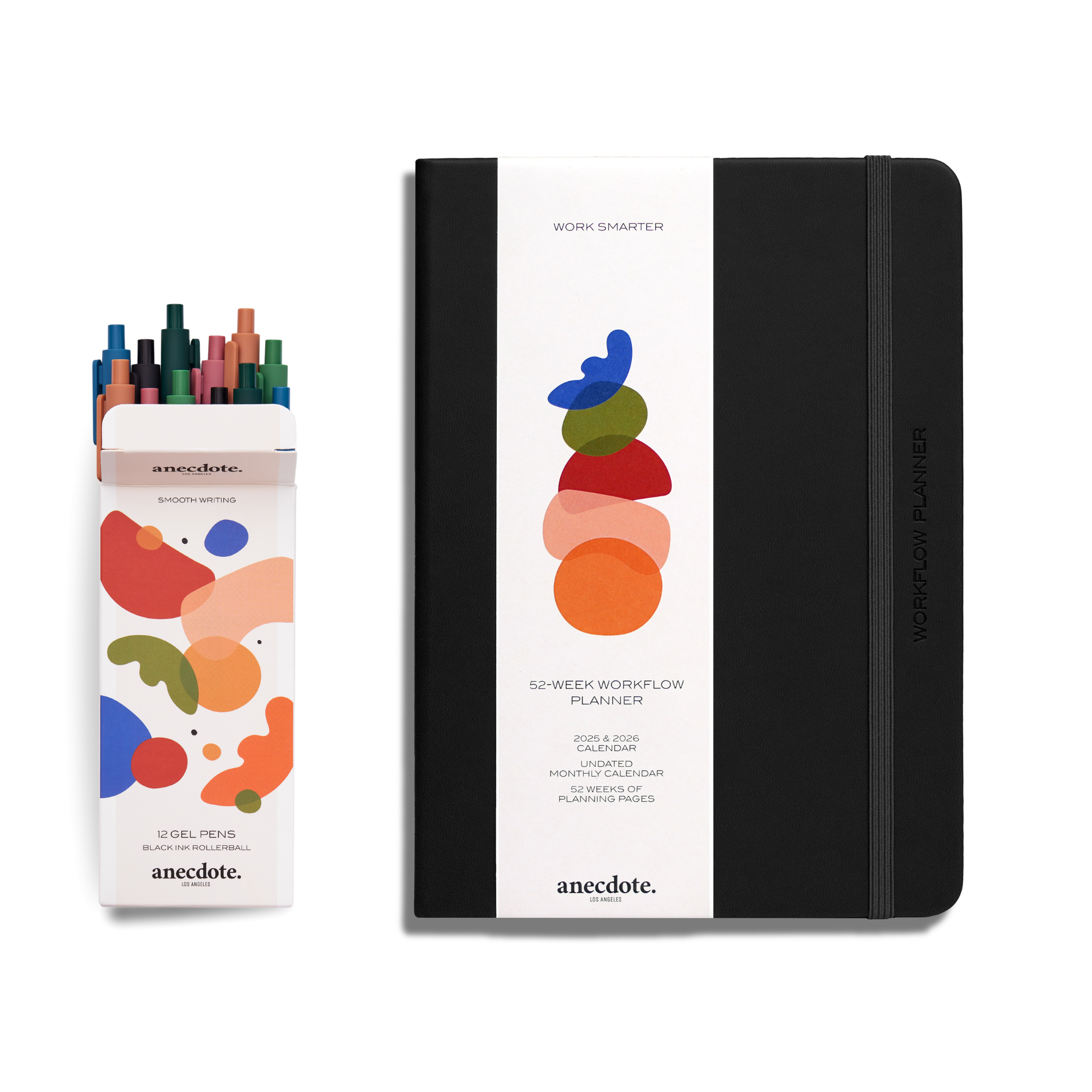 Workflow Planner & Gel Pen Set