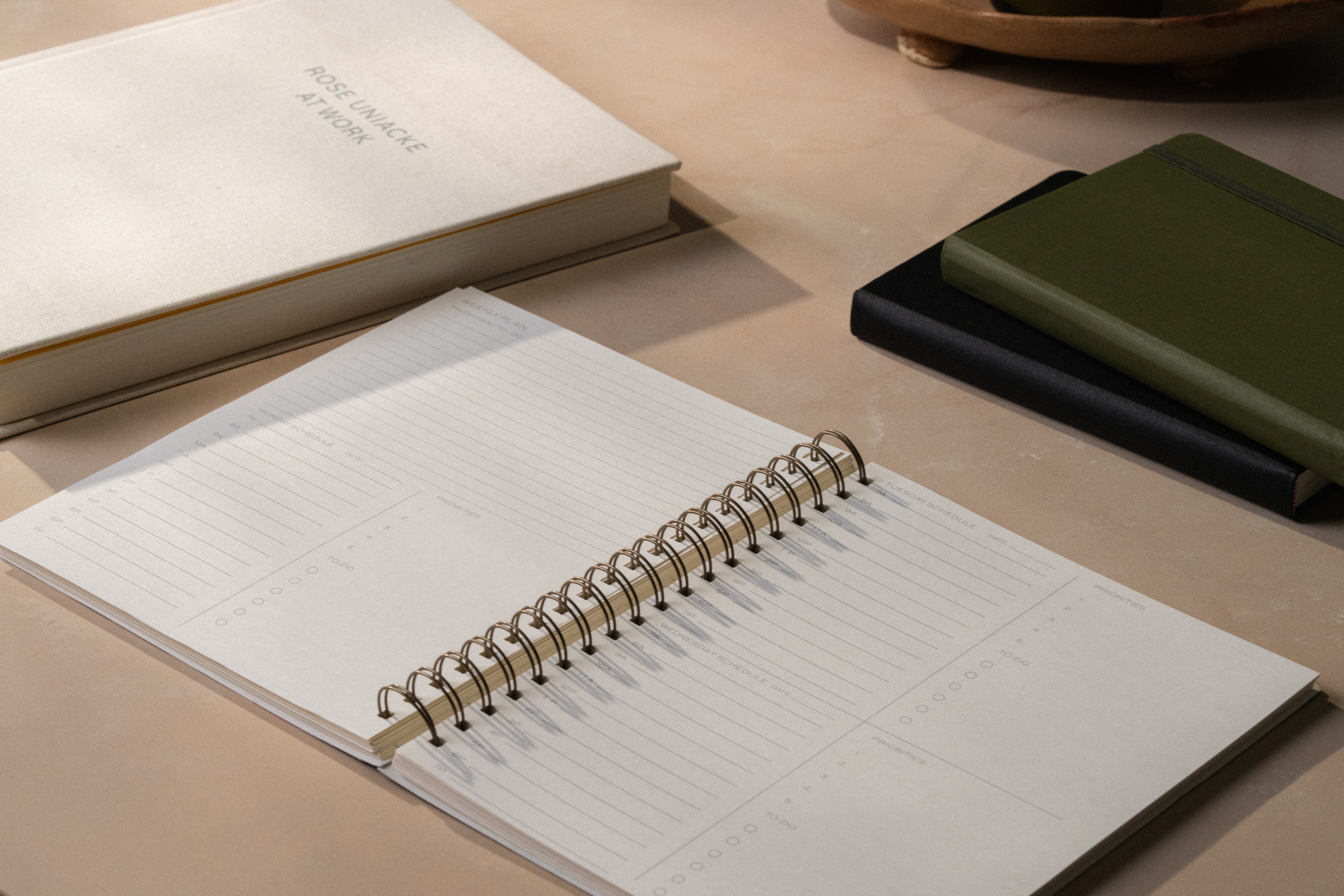 2026 Spiral-Bound Yearly Planner & Gel Pen Set