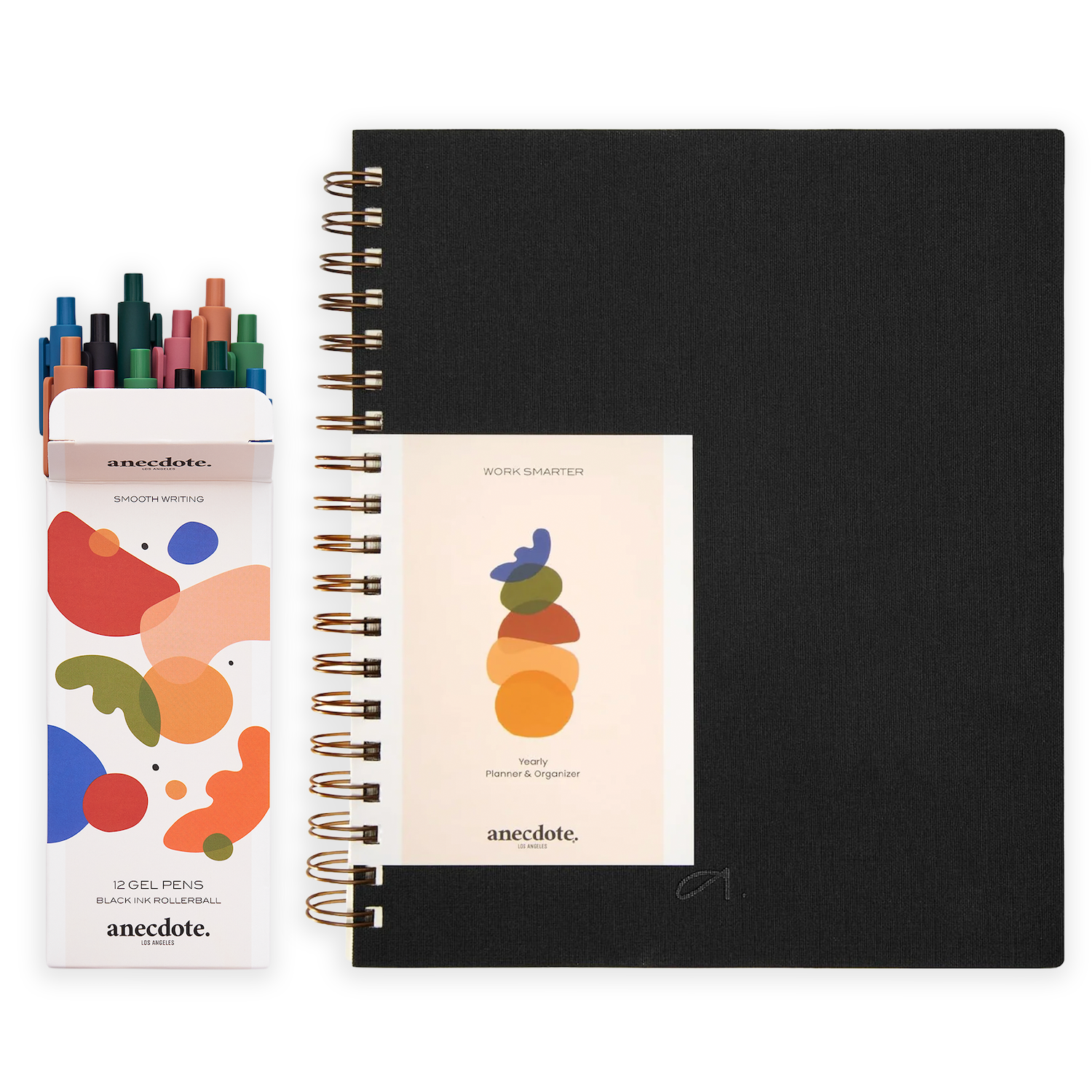 2026 Spiral-Bound Yearly Planner & Gel Pen Set