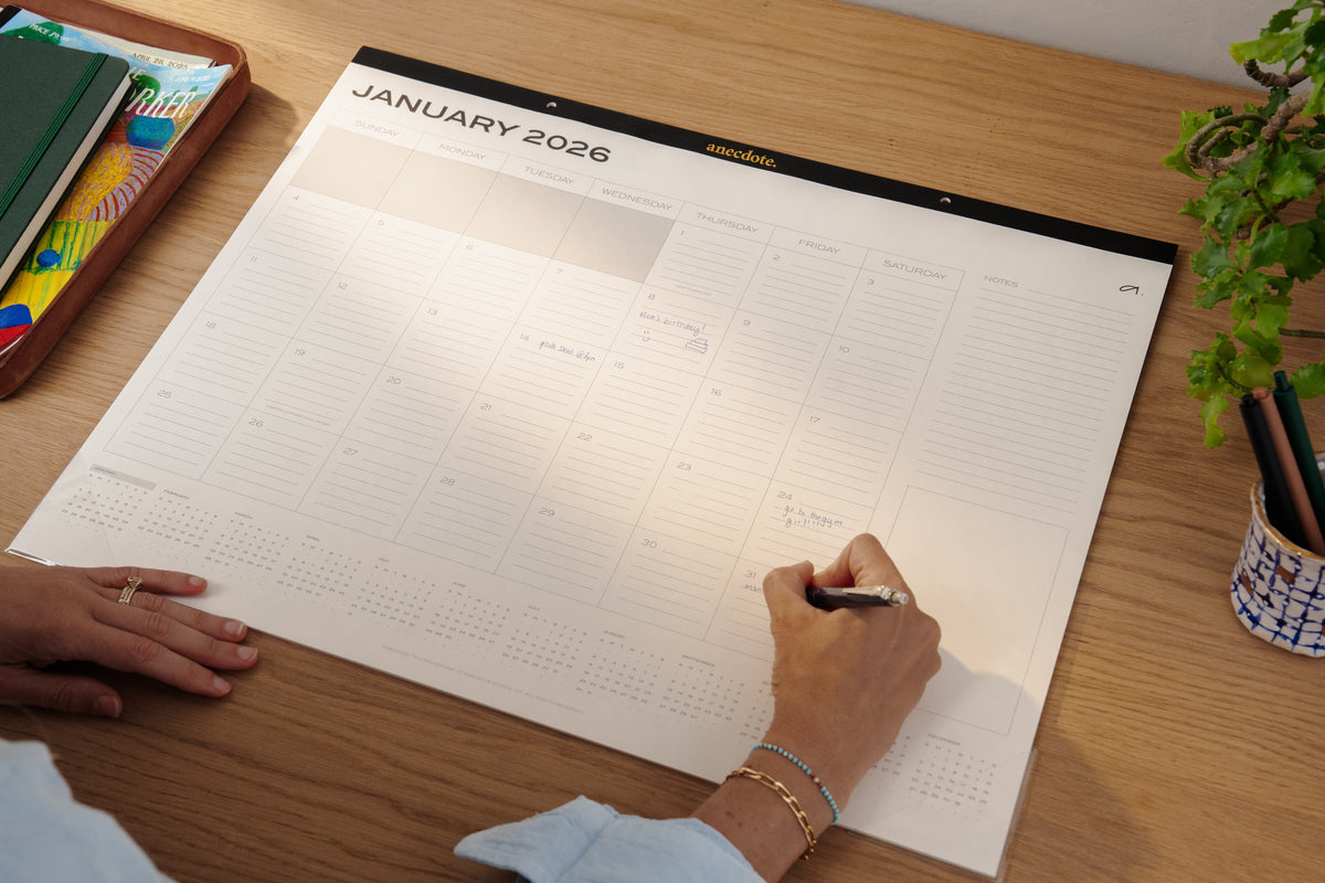 Calender Storage Rack 2026 Desk Calendar & Organizer – AnecdoteGoods.