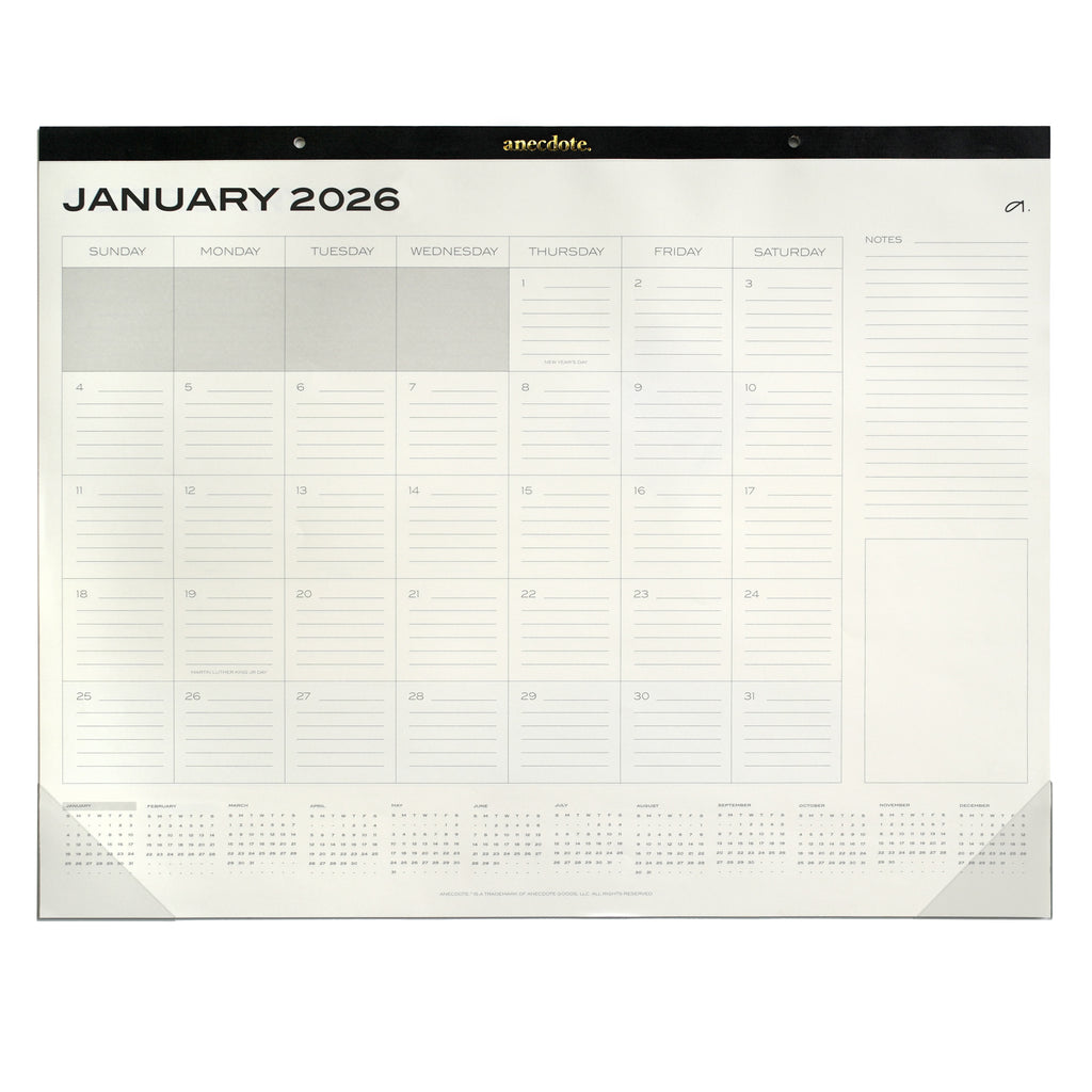 2026 Desk Calendar & Organizer