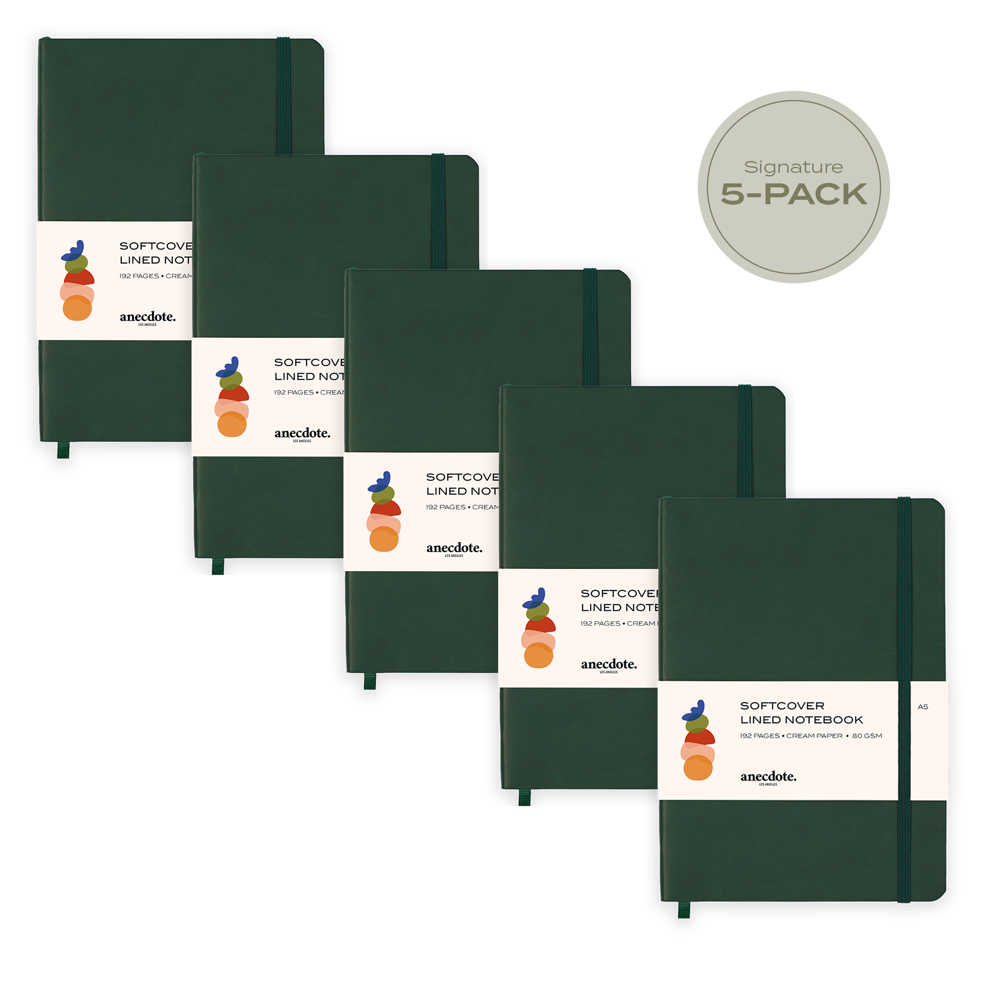 Softcover Journal - 5 Pack