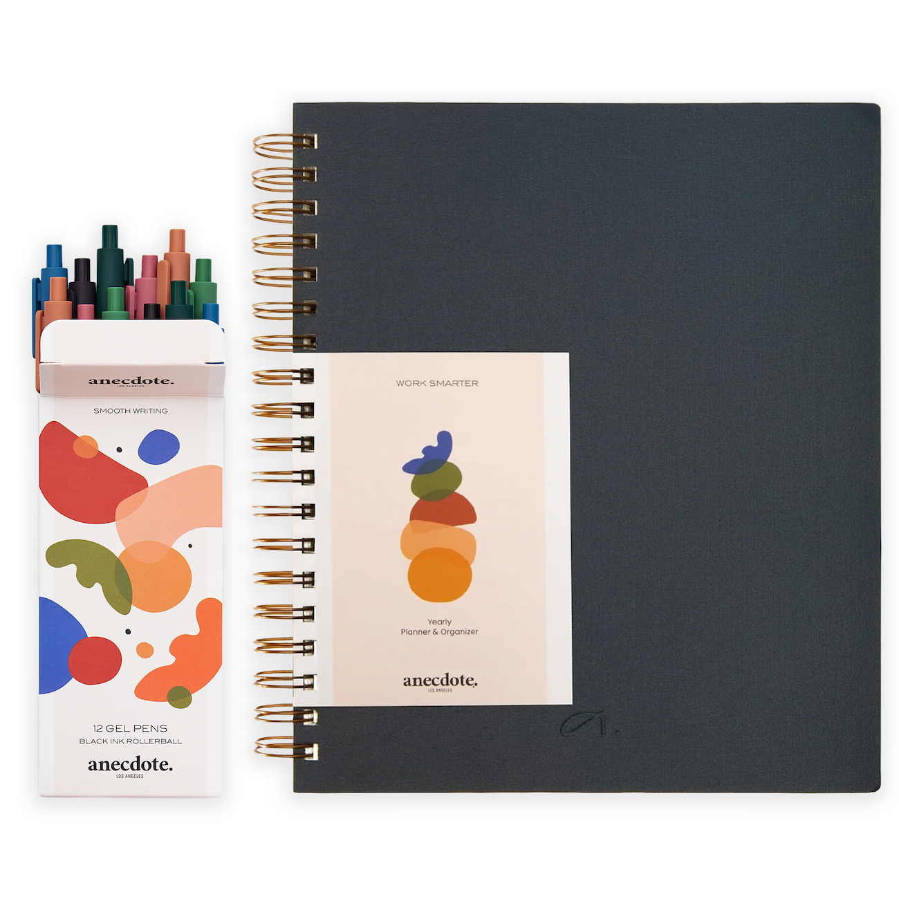 2026 Spiral-Bound Yearly Planner & Gel Pen Set