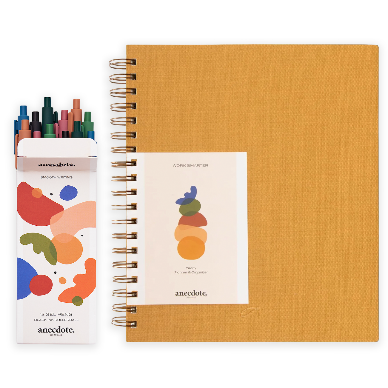2026 Spiral-Bound Yearly Planner & Gel Pen Set