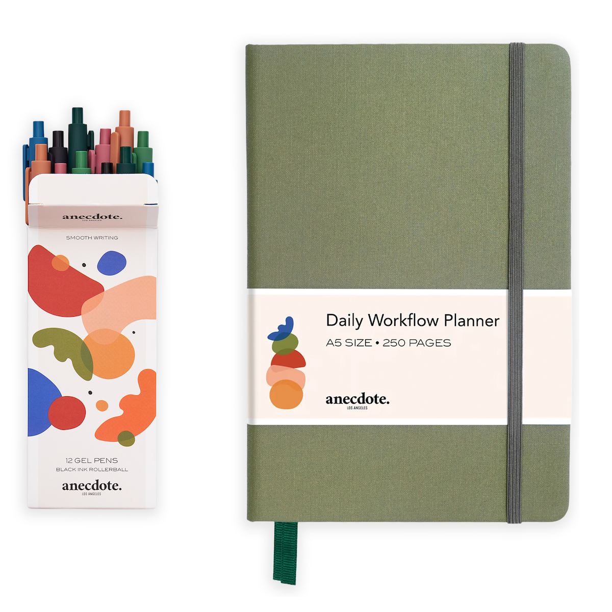 Daily Planner & Gel Pen Set